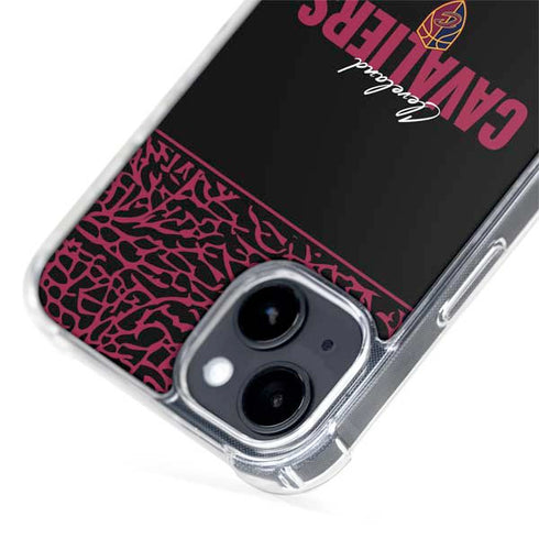 NBA Cleveland Cavaliers Elephant Print iPhone 15 Plus MagSafe Case