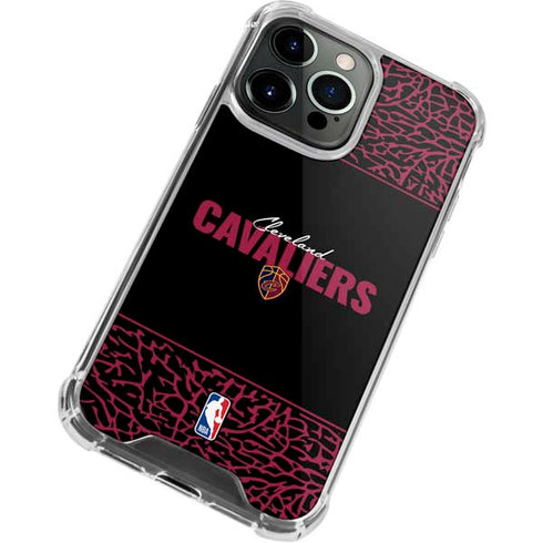 NBA Cleveland Cavaliers Elephant Print iPhone 15 Pro Clear Case