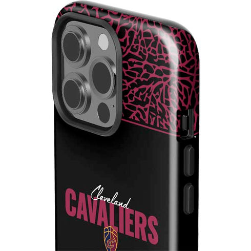 NBA Cleveland Cavaliers Elephant Print iPhone 15 Pro Impact Case