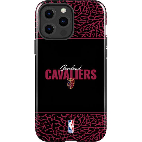 NBA Cleveland Cavaliers Elephant Print iPhone 15 Pro Max Impact Case