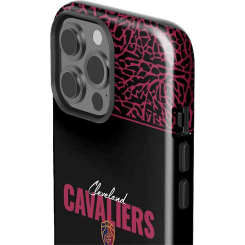 NBA Cleveland Cavaliers Elephant Print iPhone 15 Pro Max Impact Case