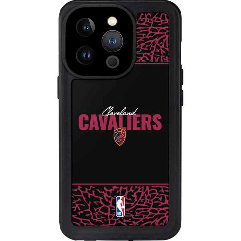 NBA Cleveland Cavaliers Elephant Print iPhone 14 Pro Waterproof Case