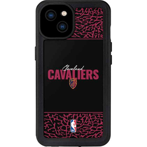 NBA Cleveland Cavaliers Elephant Print iPhone 15 Plus Waterproof Case