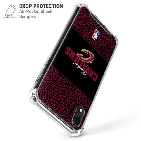 NBA Cleveland Cavaliers Elephant Print iPhone XR Clear Case