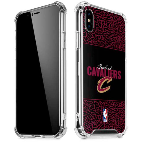 NBA Cleveland Cavaliers Elephant Print iPhone XS Max Clear Case