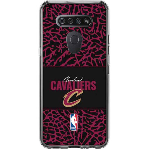 NBA Cleveland Cavaliers Elephant Print LG K51/Q51 Clear Case