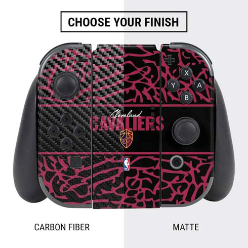 NBA Cleveland Cavaliers Elephant Print Nintendo Switch Bundle Skin