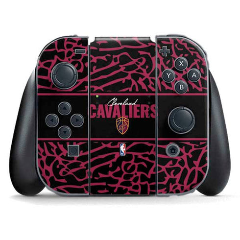 NBA Cleveland Cavaliers Elephant Print Nintendo Switch (2017-2021) Joy-Con Controller Skin