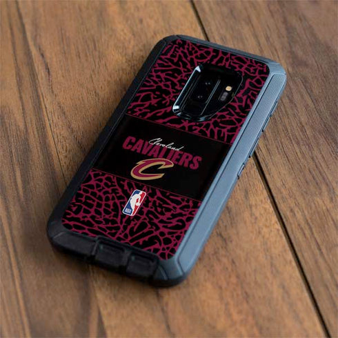 NBA Cleveland Cavaliers Elephant Print Otterbox Defender Galaxy Skin