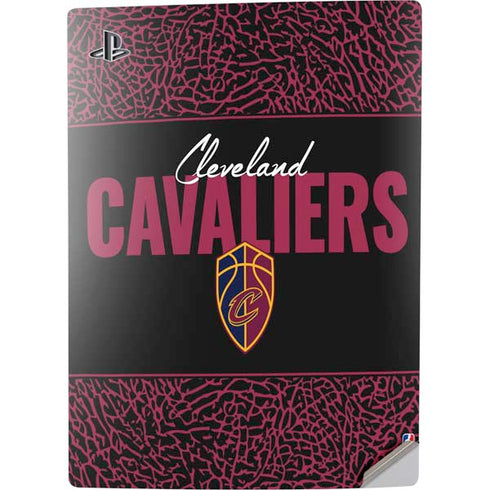 NBA Cleveland Cavaliers Elephant Print PS5 Digital Edition Console Skin