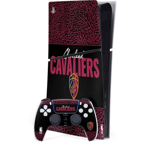 NBA Cleveland Cavaliers Elephant Print PS5 Slim Digital Edition Bundle Skin