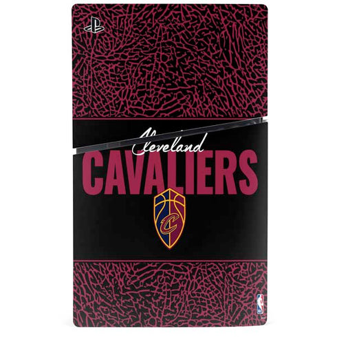 NBA Cleveland Cavaliers Elephant Print PS5 Slim Digital Edition Console Skin
