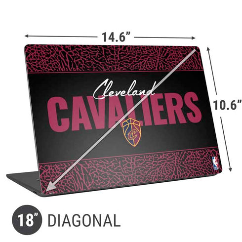 NBA Cleveland Cavaliers Elephant Print Universal Laptop 18in (14.6 x 10.6in) Skin