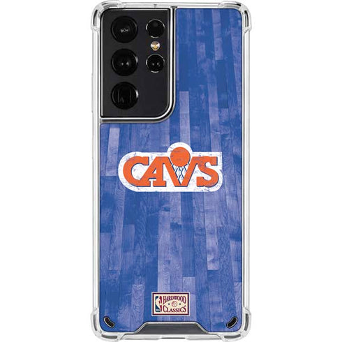 NBA Cleveland Cavaliers Hardwood Classics Galaxy S21 Ultra 5G Clear Case