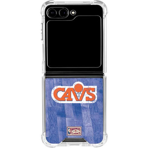 NBA Cleveland Cavaliers Hardwood Classics Galaxy Z Flip5 5G Clear Case