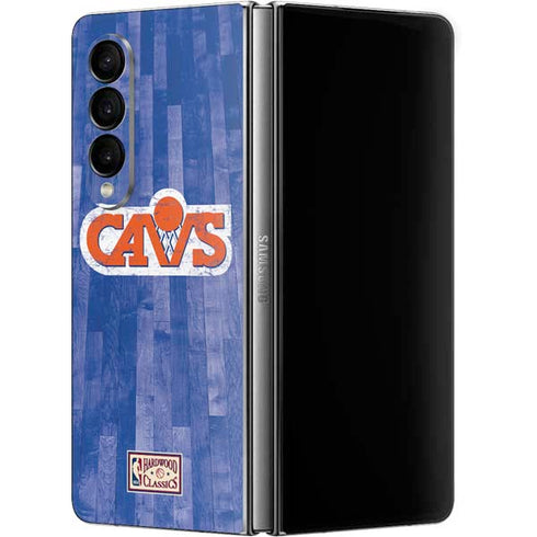 NBA Cleveland Cavaliers Hardwood Classics Galaxy Z Fold4 5G Skin