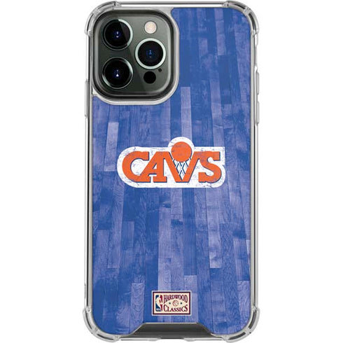 NBA Cleveland Cavaliers Hardwood Classics iPhone 14 Pro Max Clear Case