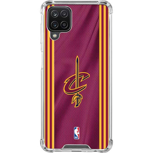 NBA Cleveland Cavaliers Jersey Galaxy A12 Clear Case