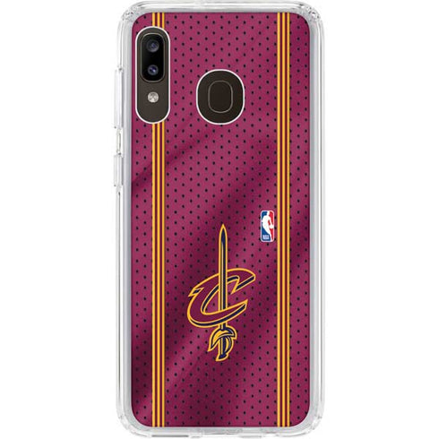 NBA Cleveland Cavaliers Jersey Galaxy A20 Clear Case