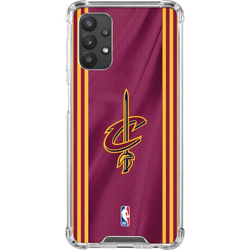 NBA Cleveland Cavaliers Jersey Galaxy A32 5G Clear Case