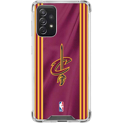 NBA Cleveland Cavaliers Jersey Galaxy A72 5G Clear Case