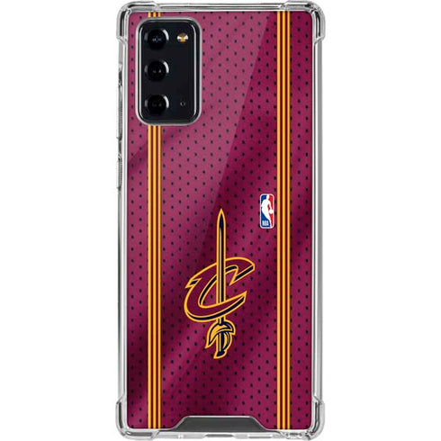 NBA Cleveland Cavaliers Jersey Galaxy Note20 5G Clear Case