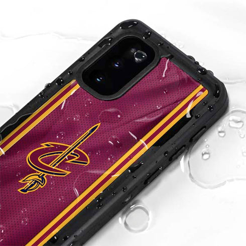 NBA Cleveland Cavaliers Jersey Galaxy S20 Waterproof Case