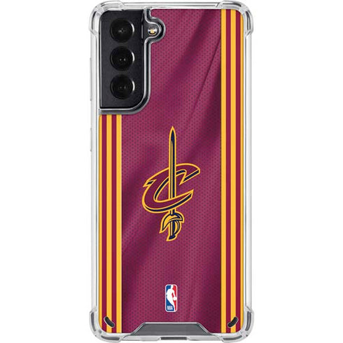 NBA Cleveland Cavaliers Jersey Galaxy S21 5G Clear Case