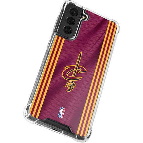 NBA Cleveland Cavaliers Jersey Galaxy S21 FE Clear Case