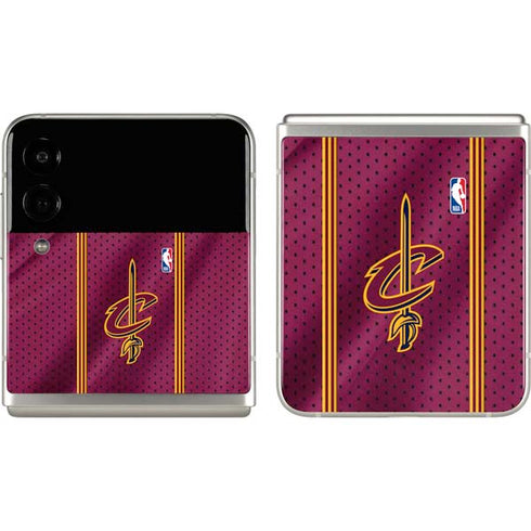 NBA Cleveland Cavaliers Jersey Galaxy Z Flip3 5G Skin