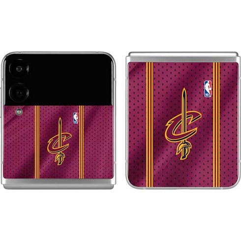 NBA Cleveland Cavaliers Jersey Galaxy Z Flip4 5G Skin