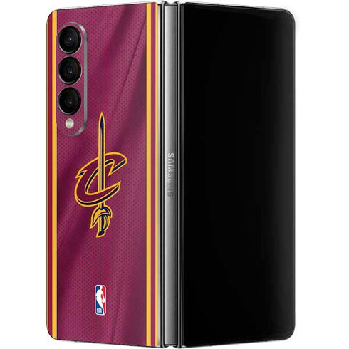 NBA Cleveland Cavaliers Jersey Galaxy Z Fold4 5G Skin