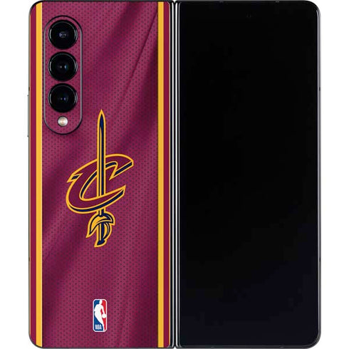 NBA Cleveland Cavaliers Jersey Galaxy Z Fold4 5G Skin