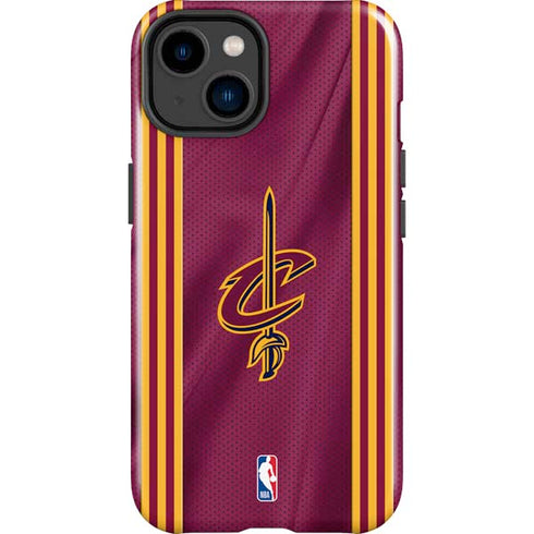 NBA Cleveland Cavaliers Jersey iPhone 15 Plus Impact Case