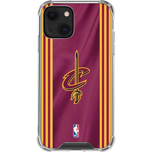 NBA Cleveland Cavaliers Jersey iPhone 15 Plus Clear Case