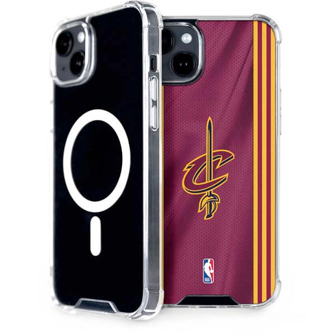 NBA Cleveland Cavaliers Jersey iPhone 15 Plus MagSafe Case
