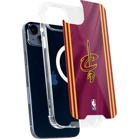 NBA Cleveland Cavaliers Jersey iPhone 15 Plus MagSafe Case