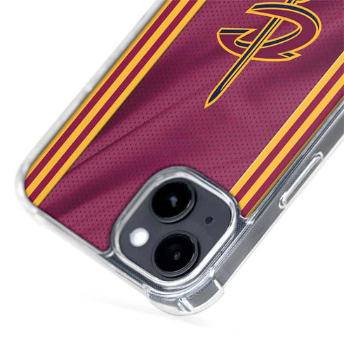 NBA Cleveland Cavaliers Jersey iPhone 15 Plus MagSafe Case