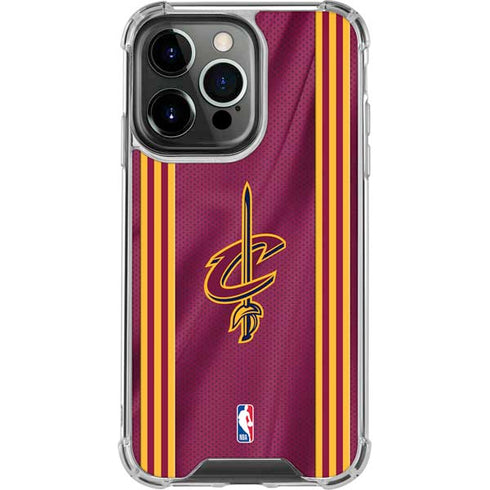 NBA Cleveland Cavaliers Jersey iPhone 14 Pro Clear Case