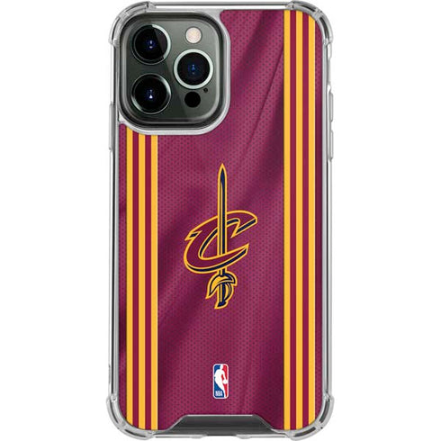 NBA Cleveland Cavaliers Jersey iPhone 14 Pro Max Clear Case