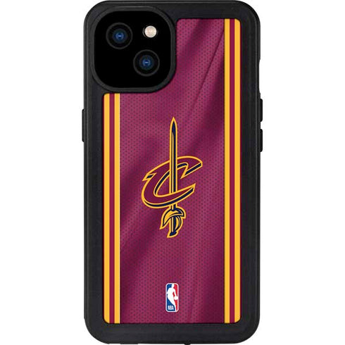 NBA Cleveland Cavaliers Jersey iPhone 15 Plus Waterproof Case