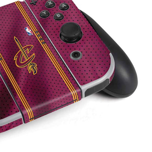 NBA Cleveland Cavaliers Jersey Nintendo Switch OLED (2021) Skin