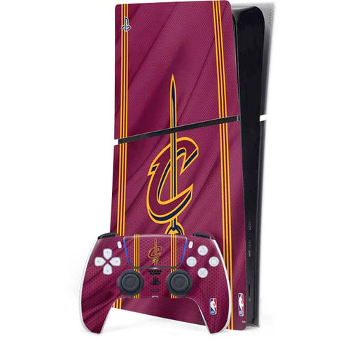 NBA Cleveland Cavaliers Jersey PS5 Slim Digital Edition Bundle Skin