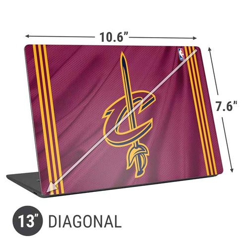 NBA Cleveland Cavaliers Jersey Universal Laptop 13in (10.6 x 7.6in) Skin