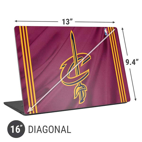 NBA Cleveland Cavaliers Jersey Universal Laptop 16in (13 x 9.4in) Skin