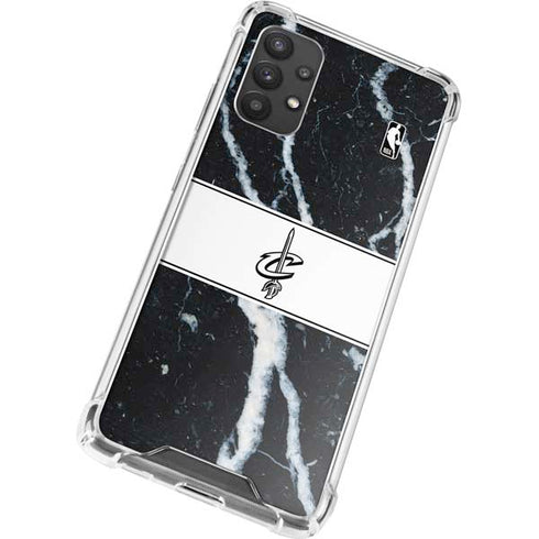 NBA Cleveland Cavaliers Marble Galaxy A32 5G Clear Case