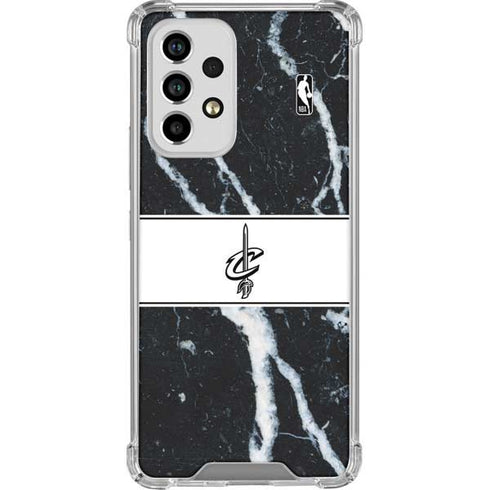NBA Cleveland Cavaliers Marble Galaxy A53 5G Clear Case