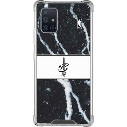 NBA Cleveland Cavaliers Marble Galaxy A71 5G Clear Case