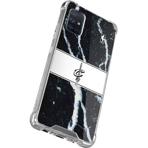 NBA Cleveland Cavaliers Marble Galaxy A71 5G Clear Case