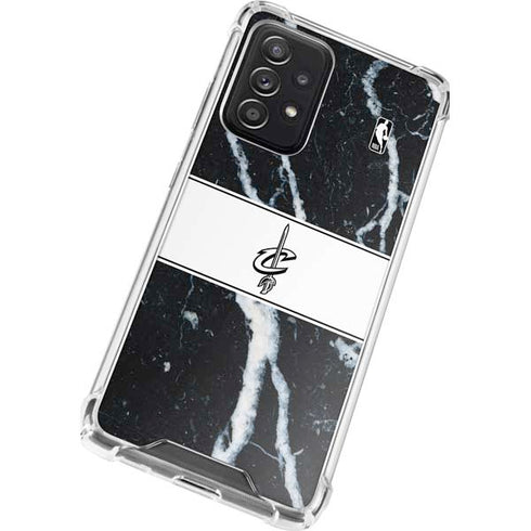 NBA Cleveland Cavaliers Marble Galaxy A72 5G Clear Case
